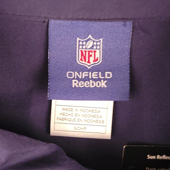 REEBOK ON FIELD Dallas Cowboys NFL Solid Navy Small Short Sleeve Shirt NEW - Picture 3 of 10